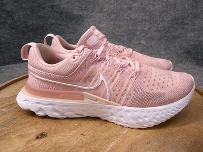 Nike React Infinity Run Flyknit 2 Womens Size 8 Pink Running Shoes CT2423-600