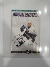 November 11 2001 Issue of Might Ducks Digest Signed by Jeff Friesen