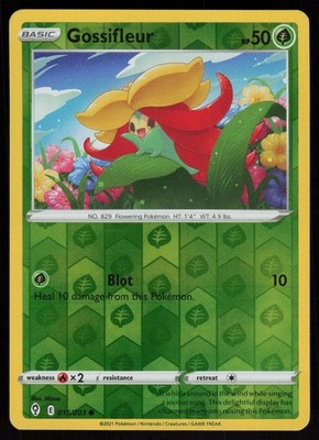 Gossifleur 015/203 Pokemon Evolving Skies Common Moderately Played Reverse Holo