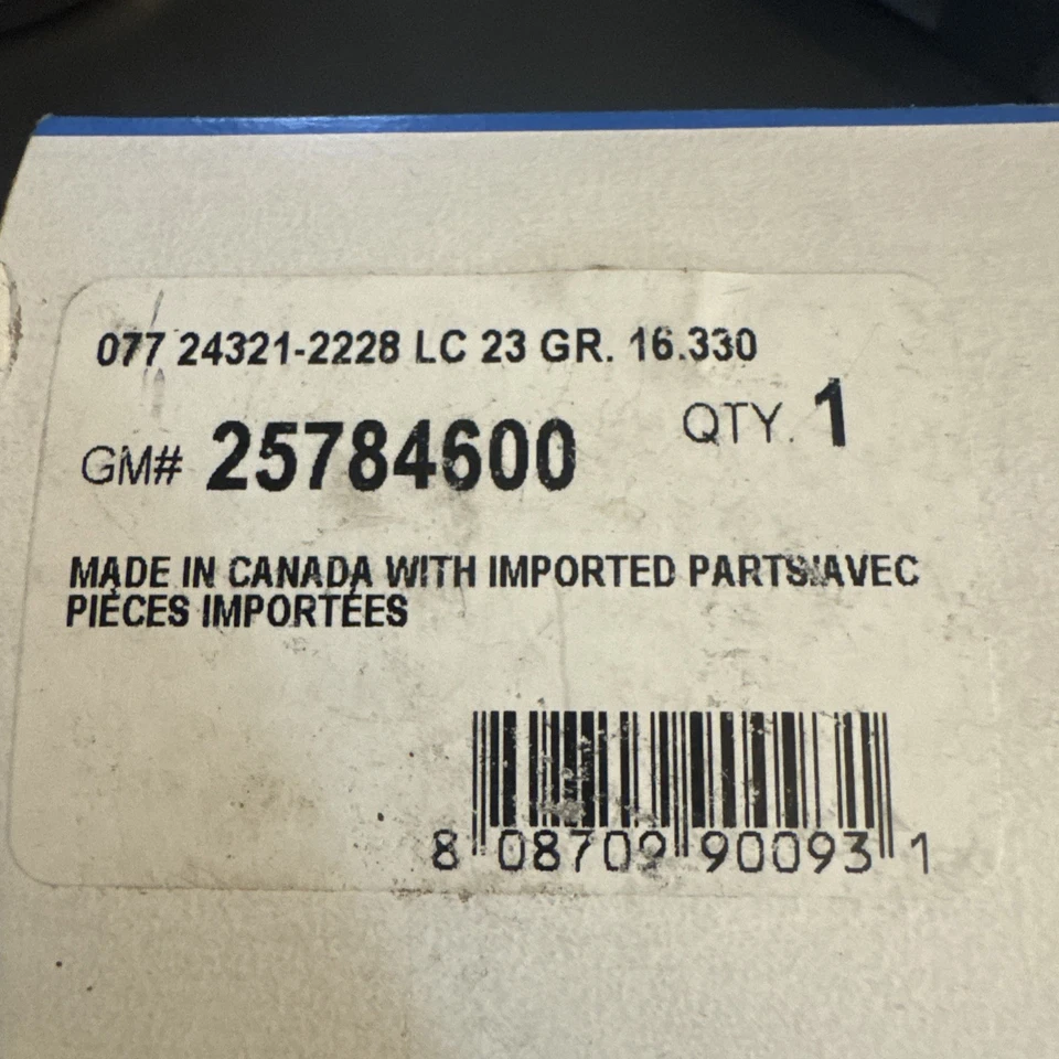 GMC SAVANA 1996-2024 puerta lateral trasera pestillo superior nuevo OEM 25784600 Foto 4 de 4
