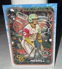 Jackson Merrill 2024 Topps Holiday #H160 RC Rookie Card San Diego Padres