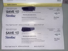 2 Similac Baby Formula Check Coupon 20 Value Expires 8/7/2026