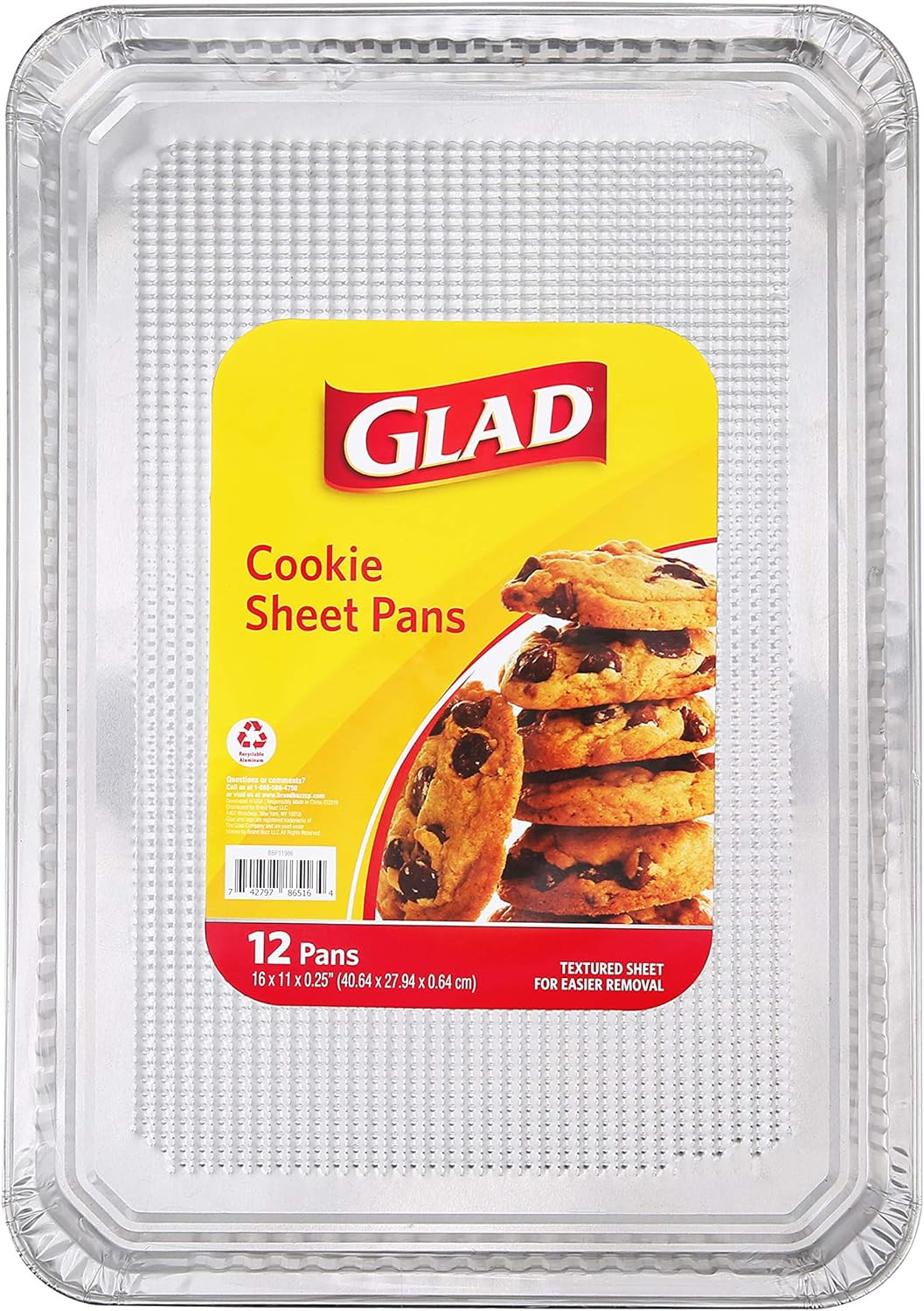 Aluminum Disposable Cookie Sheets Rectangular Bakeware for Baking & Roasting