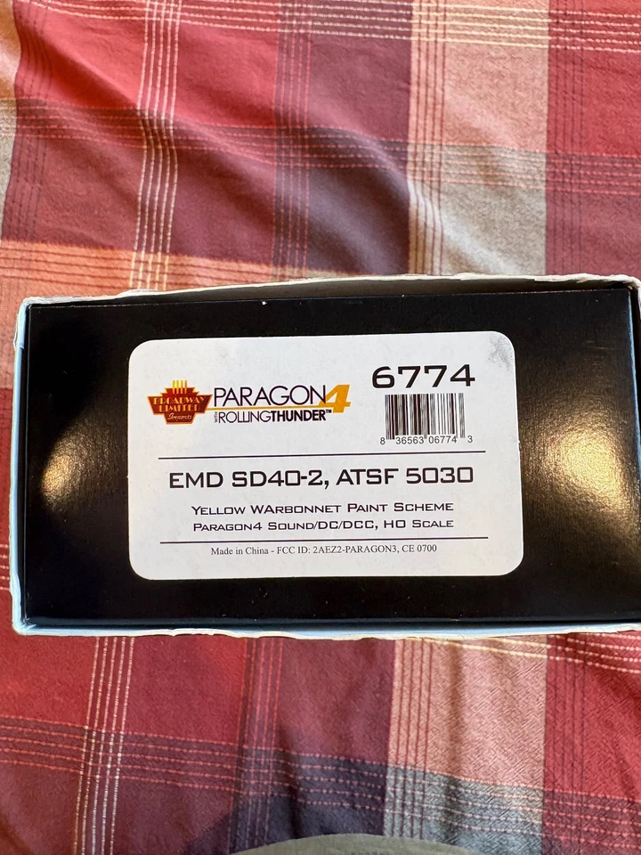 Broadway Limited HO PARAGON 4 EMD SD 40-2 ATSF 5030 Santa Fe - Image 2 of 4