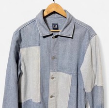 Gap men  s patchwork denim jacketSize medium