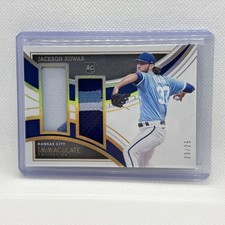 2022 Immaculate Jackson Kowar Rookie Reserve Dual Patches #23/25 RC Royals Mint