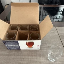 Set of 6 Luminarc Craft Brew 6-5.75 oz glasses. Brand New in Box USA!