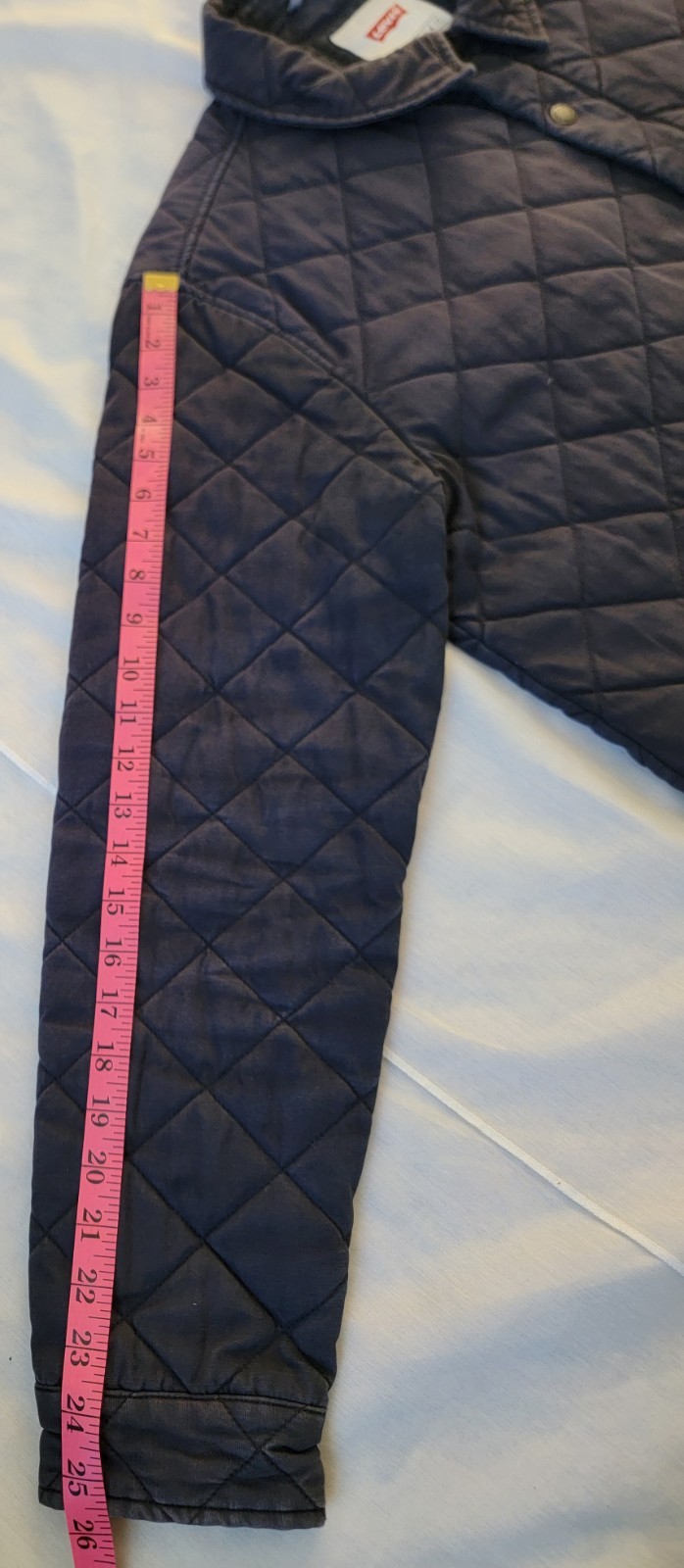 VTG Levi's Jacket Mens XL Blue Diamond Quilted Trucker Work Chore Full Zip thumbnail 13