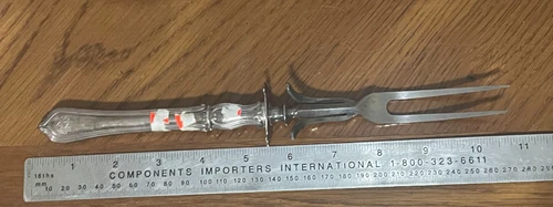 Towle Sterling Silver Large Carving Fork. Estate Condition