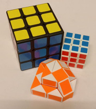 3 in 1 Puzzle Cube Set Brain Teaser Gift for Kids