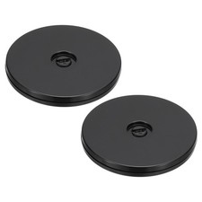 4inch Rotating Swivel Stand Turntable with Steel Ball Bearings, Black 2 Pcs