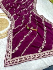 SAREE INDIAN WEDDING PARTY WEAR FANCY PAKISTANI SARI BLOUSE DESIGNER BOLLYWOOD