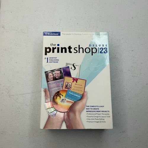 The Print Shop Deluxe Version 23 PC Software-New OPEN BOX