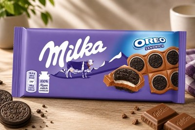 Milka Oreo Sandwich Schokolade 92g Tafel Alpenmilch Keks