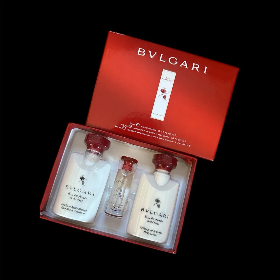 Bulgari Au The Rouge Eau Parfumee Colonia, Loción Corporal y Emulsión After Shave Foto 2 de 3