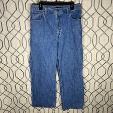 Levis High Waisted Straight Jean Womens Size 32x28" Medium Wash Denim
