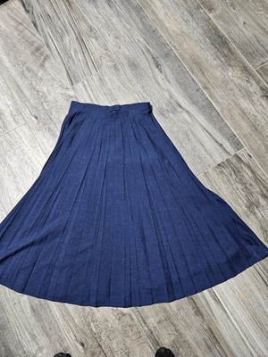 Vintage Donnkenny Skirt Womens 14 Blue