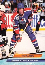 1992-93 Ultra #59 Petr Klima Edmonton Oilers Hockey