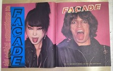 Cubierta de revista fachada con pegatina AZUL Mike Jagger y Sayoko (1949-2007) #1