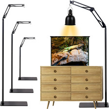 Reptile Lamp Stand, Adjustable Heat Lamp Holder, Floor Light Holder Lamp Hanging