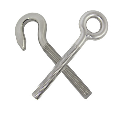 Hakenschraube Augschraube V4A Re. od. Linksgewinde M4-M12 Ösenschraube Haken A4