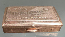 HAPPINESS porta rasoio lamette rame misura esterna 8x4,5 cm vintage.