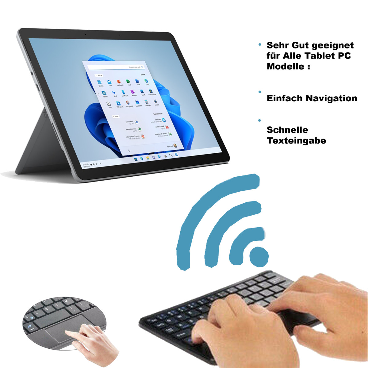 German Wireless Bluetooth Keyboard Wireless Keyboard for Lenovo