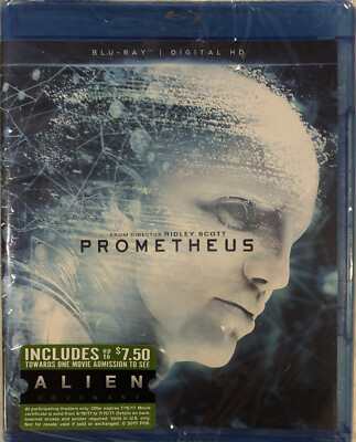 Prometheus (Blu-ray + Digital HD Code 2012) New/Sealed