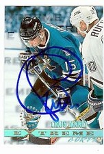 Craig Janney autographed Hockey Card 1996 Topps Stadium Club EC179 Extreme Corps