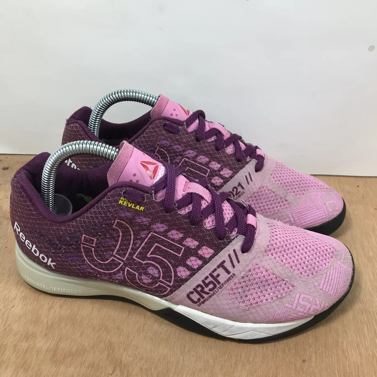 Reebok Womens Crossfit Nano 5.0 CR5FT Pink Kevlar Training Shoes size 7.5