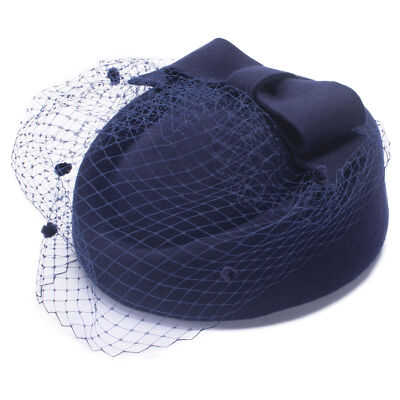 DOWA vintage blue sequin hat beret or pill box Bea Polk Original Women main image 4
