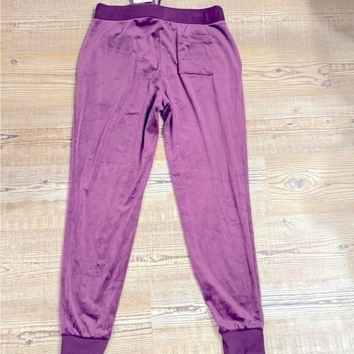 White Mark Womens Purple Velour Sweatpants Jogger Pants Loungewear Size L - Picture 8 of 10