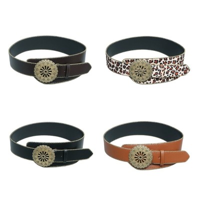 Personality Trend Belt Vintage Belt Antique Bronze Buckles Belt Adjustable Belt