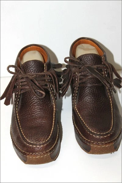 RALPH LAUREN  Boots à Franges Cuir Grainé Marron Foncé T 6C / 36 TTBE - Photo 4/4
