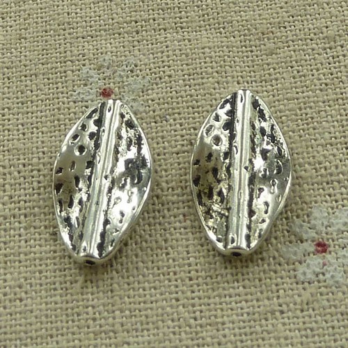 Free Ship 88 pcs tibetan silver leaves spacers 21x12mm L-3627 - Picture 4 of 4