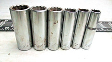 Vintage Craftsman 3/8"Drive Metric 12 Point Socket Set 6 Pc 11/16-3/8"