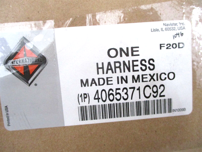 4065371C92 NEW OEM INTERNATIONAL DEF TANK JUMPER HARNESS N13/ISX 