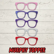 3D PRINTED MURPHY Pair Eyewear Compatible Blank Toppers W/ MAGNETS INSTALLED