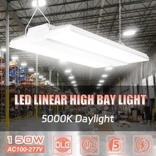 150W LED Linear High Bay Light Dimmable Warehouse Factory Ceiling Light Fixtures