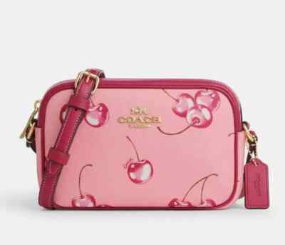 Coach Mini Jamie Camera cherry/blueberry/banana Crossbody Bag
