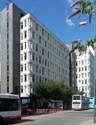 PHOTO  CHATSWORTH HOUSE LEVER STREET MANCHESTER T-SHAPED BLOCK OF FLATS WITH CUR