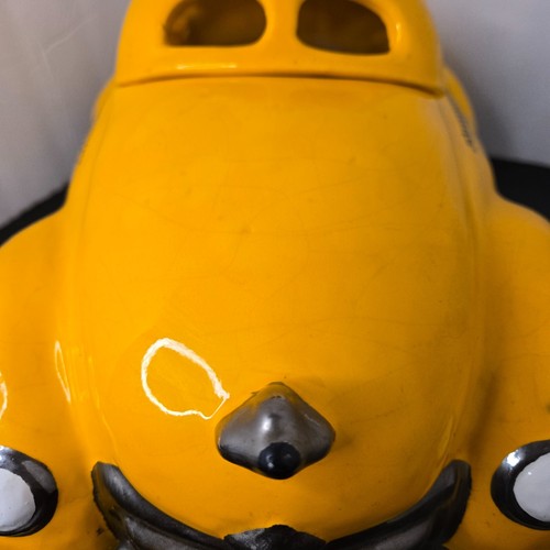 GLENN APPLEMAN SID'S RADIO TAXI Yazoo Yellow Checker COOKIE JAR PopArt 1979 - Picture 8 of 24