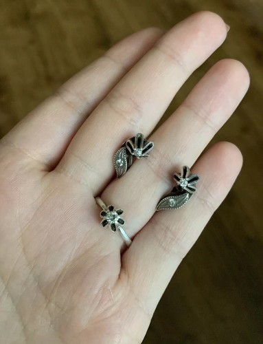 Raro Juego de Pendientes de Anillo Increíbles de Colección URSS Plata 925 Soviéticos - Imagen 10 de 12