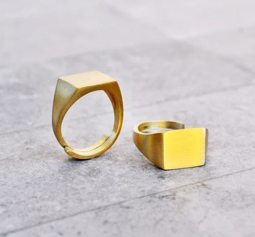 The Important Thing Signet Ring ,Octo Pinky Ring Quote, 925 Sterling Silver Ring - Picture 8 of 8