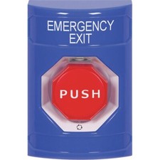 SAFETY TECHNOLOGY INTERNATIONAL Emergency Exit Push Button Blue SPDT