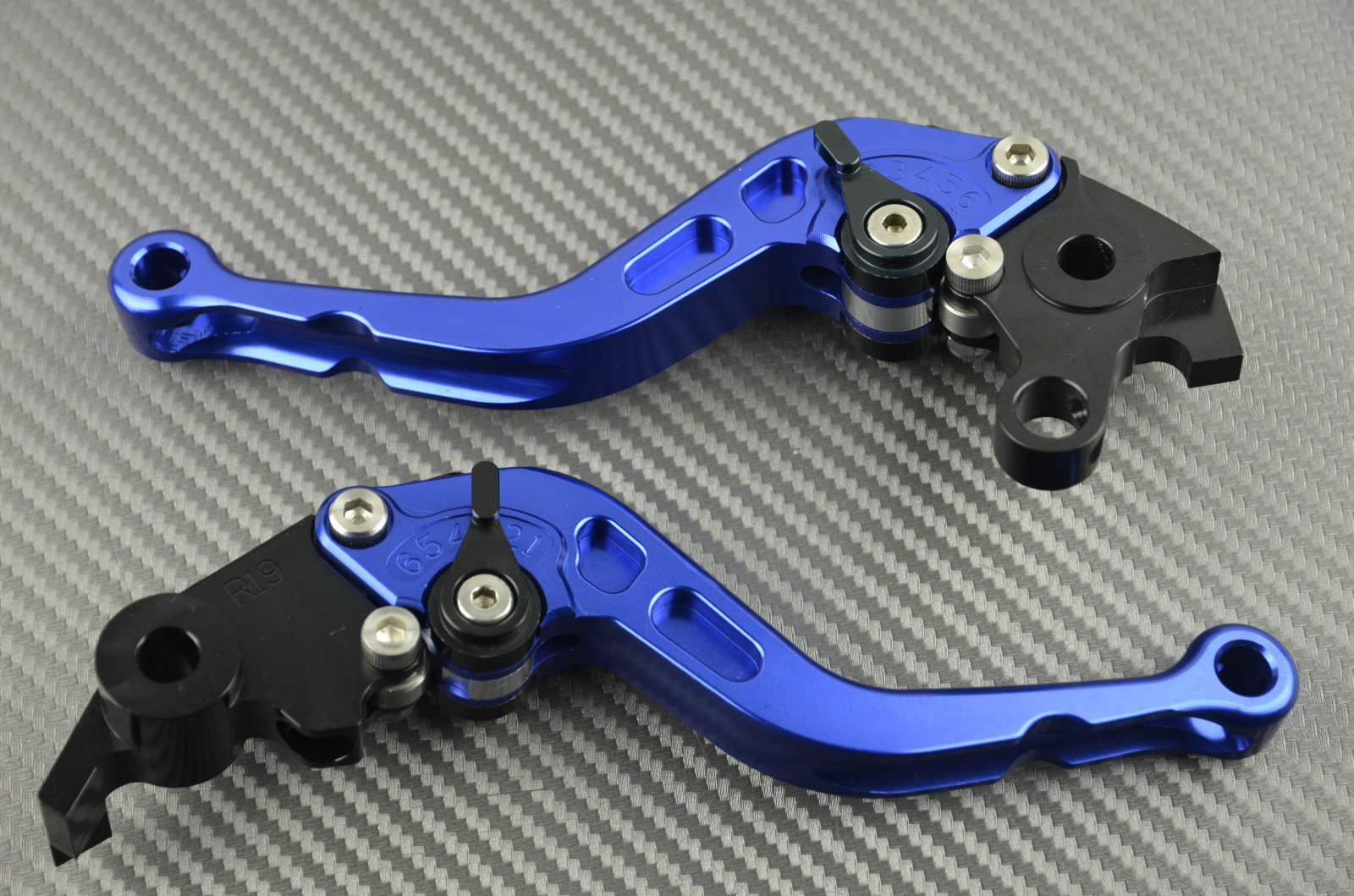 Leviers courts CNC bleus en aluminium aéronautique pour Triumph Speedmaster 2006-2015 - 2
