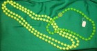 VINTAGE Costume Jewelry 2 Green PLASTIC/GLASS Bead Necklaces new — photo 2