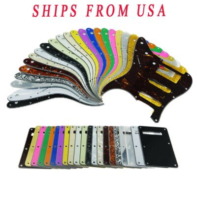 #ad KAISH Guitar HSS Pickguards Scratch Plate Tremolo Cover Fits Fender Stratocaster $16.99