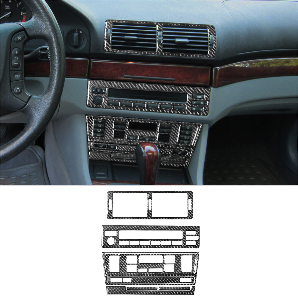 35Pcs Carbon Fiber Full Interior Kit Cover Trim For BMW 5 Series E39 M5