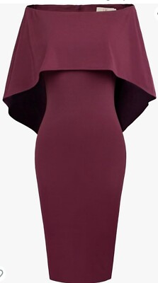 burgundy batwing dress Elegant Long Sleeve Batwing Deep V-Neck A-Line Floor Length Evening Dress